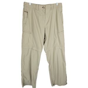 Exofficio Repellent Insect Shield Bugs Away Tan Zip Off Shorts Women's Pants 12